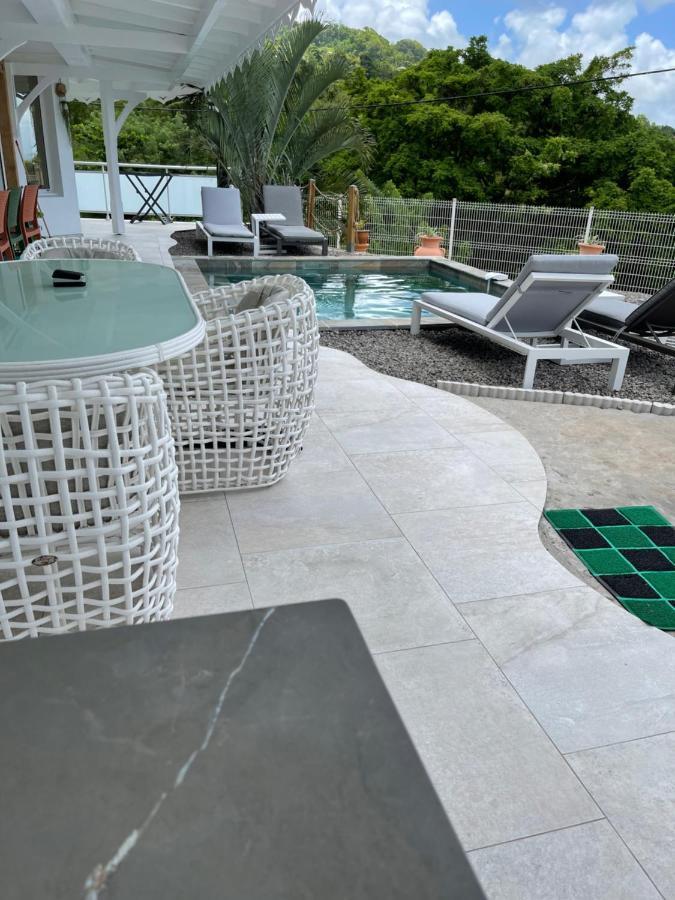 לה פראנסז Les Appart Villa Sunbay Caraibes Avec Piscine Privative Vue Mer Et Montagne מראה חיצוני תמונה