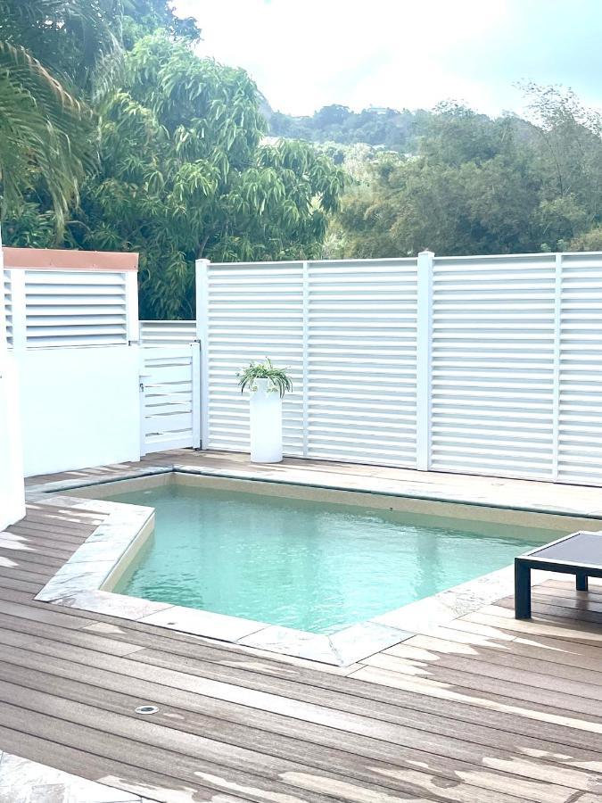 לה פראנסז Les Appart Villa Sunbay Caraibes Avec Piscine Privative Vue Mer Et Montagne מראה חיצוני תמונה