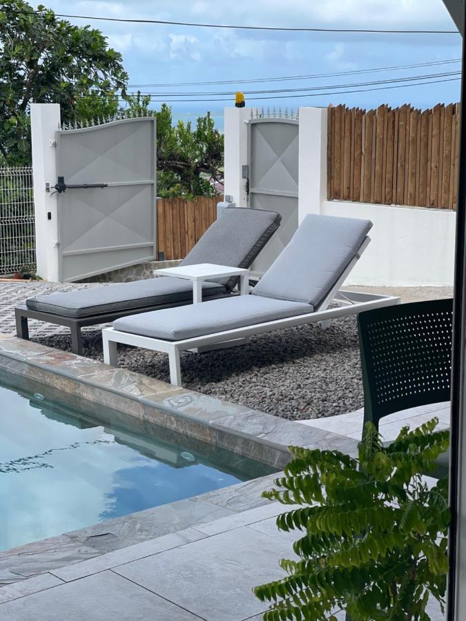 לה פראנסז Les Appart Villa Sunbay Caraibes Avec Piscine Privative Vue Mer Et Montagne מראה חיצוני תמונה