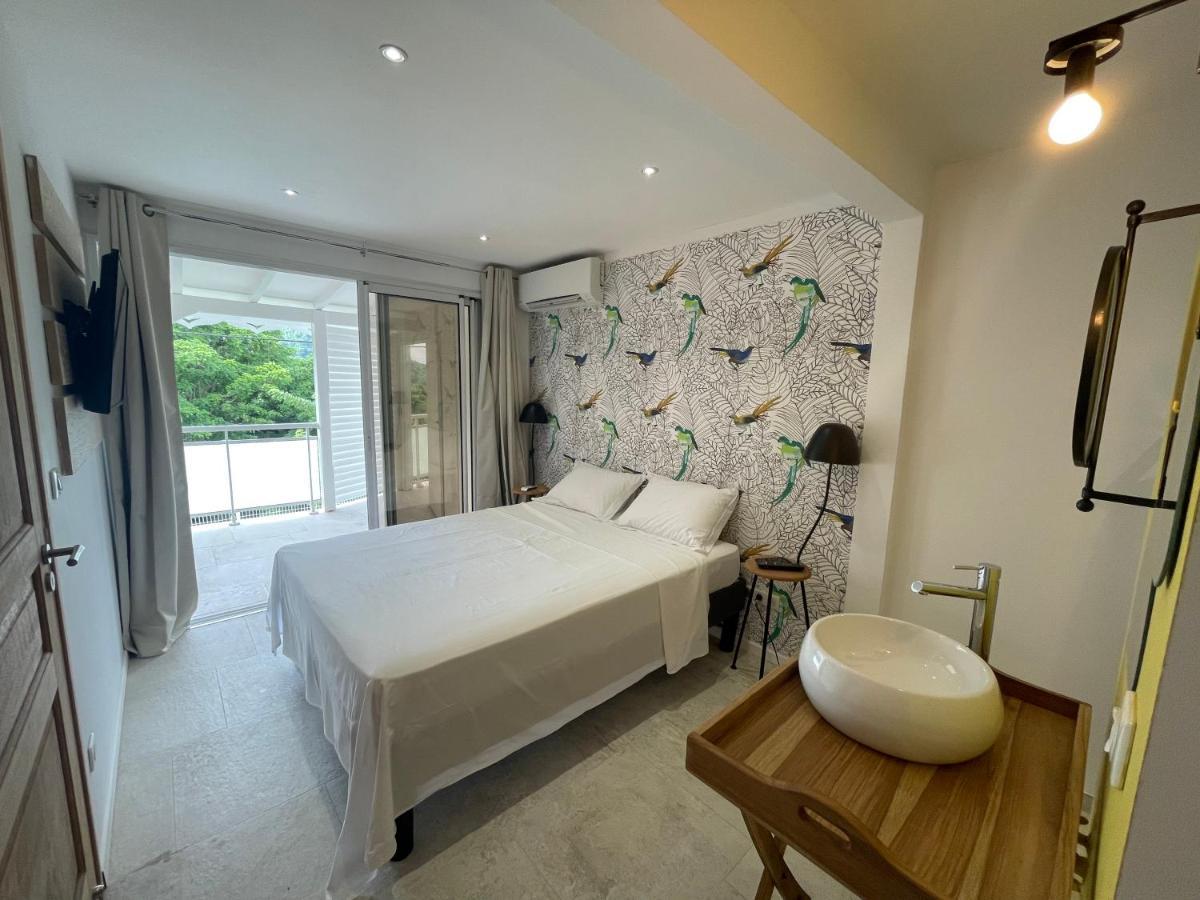 לה פראנסז Les Appart Villa Sunbay Caraibes Avec Piscine Privative Vue Mer Et Montagne מראה חיצוני תמונה