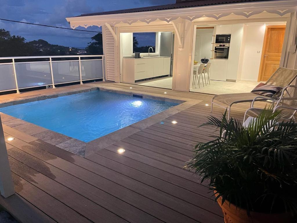 לה פראנסז Les Appart Villa Sunbay Caraibes Avec Piscine Privative Vue Mer Et Montagne מראה חיצוני תמונה