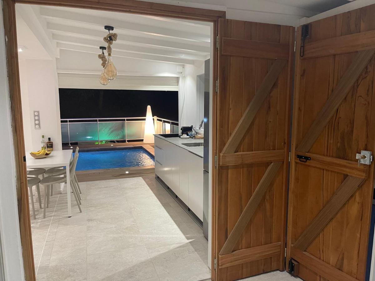 לה פראנסז Les Appart Villa Sunbay Caraibes Avec Piscine Privative Vue Mer Et Montagne מראה חיצוני תמונה